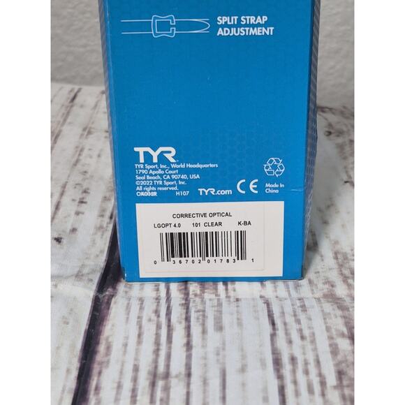 TYR Optic -4.00 Corrective Swim Goggles, Adult Fit Polycarbonate Lenses NIB - Picture 6 of 8